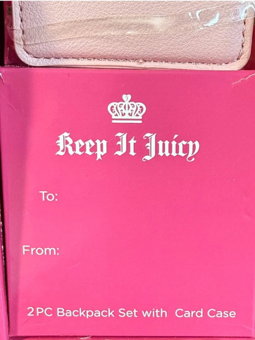 Juicy Couture Heritage Mini Backpack & Card Case 2-Piece Set New in Box